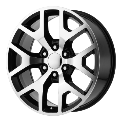 OE Creations PR169 Gloss Black With Machined Spokes 22x9 (+27) 6x139.7