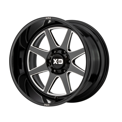 XD XD844 Pike Gloss Black Milled 22x10 (-18) 5x139.7