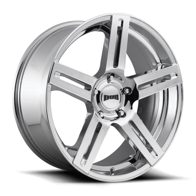 Dub 1pc S249 Roc Chrome Plated 24x10 (+30) 6x135