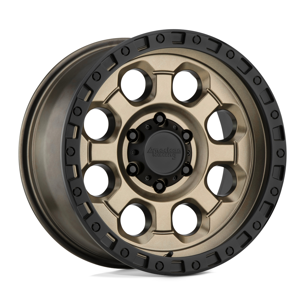 American Racing AR201 Matte Bronze Black Lip 17x9 (-12) 5x139.7