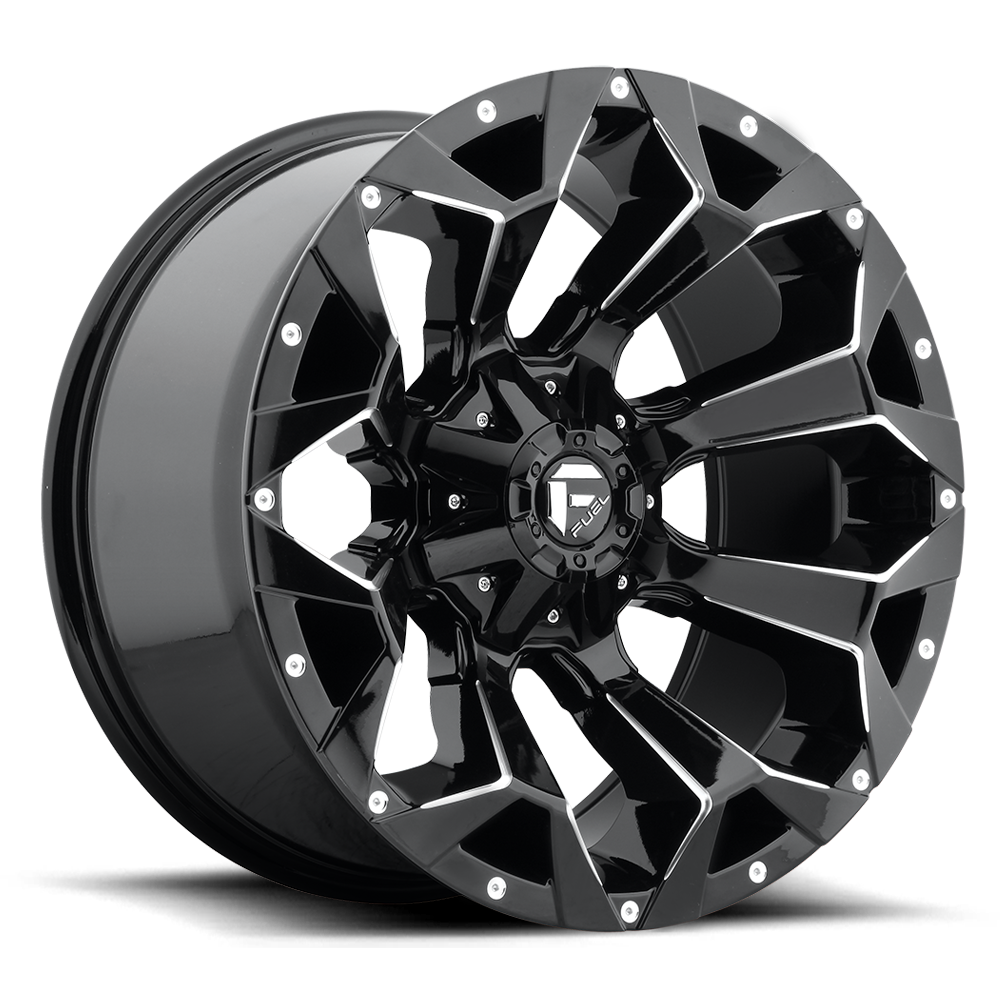 Fuel 1 Piece D576 Assault Gloss Black Milled 20x10 (-18) 6x135/6x139.7
