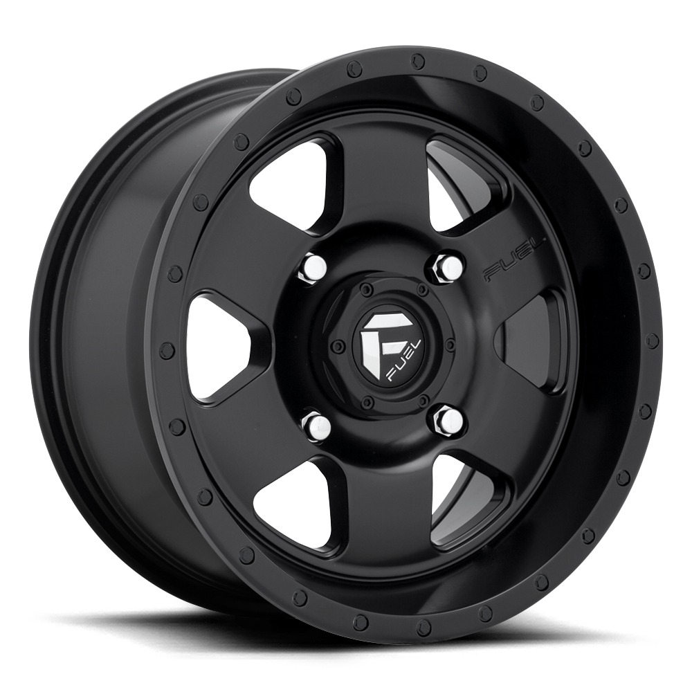 Fuel UTV D618 Podium Matte Black 15x7 (+13) 4x156