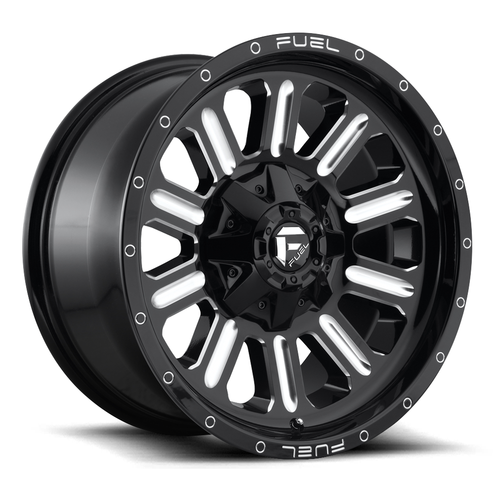 Fuel 1 Piece D620 Hardline Gloss Black Milled 22x10 (-18) 8x180