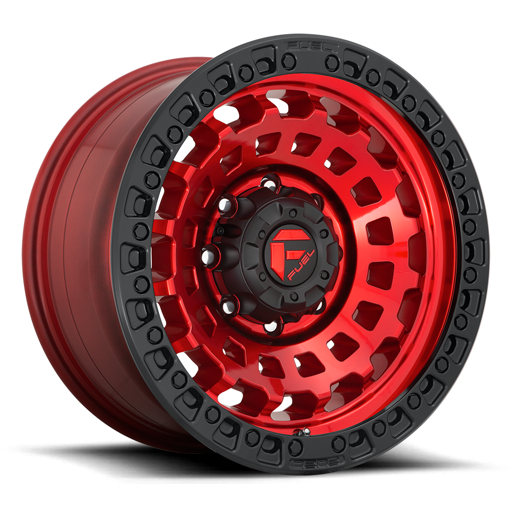 Fuel 1 Piece D632 Zephyr Candy Red Black Bead Ring 18x9 (-12) 8x170
