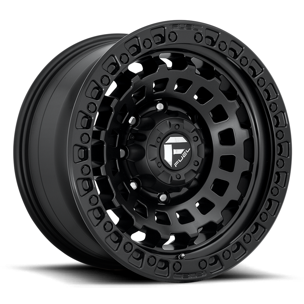 Fuel 1 Piece D633 Zephyr Matte Black 17x9 (-12) 8x170