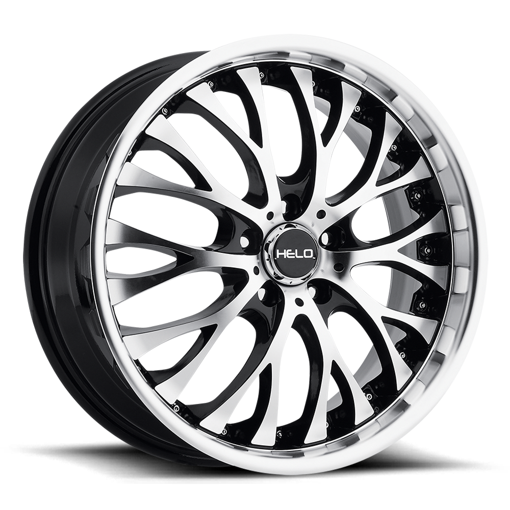 Helo HE890 Gloss Black Machined Face 20x8.5 (+15) 5x115