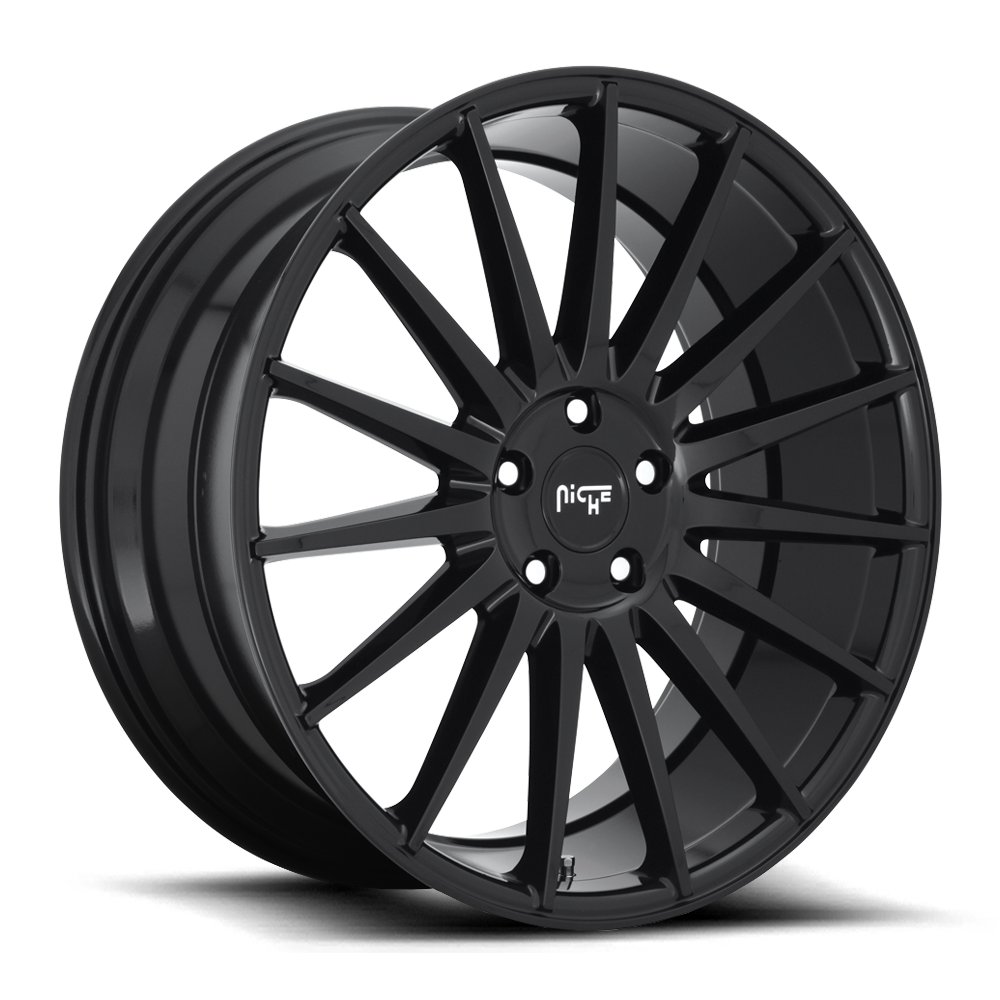 Niche 1 Piece M214 Form Gloss Black 20x10 (+40) 5x112