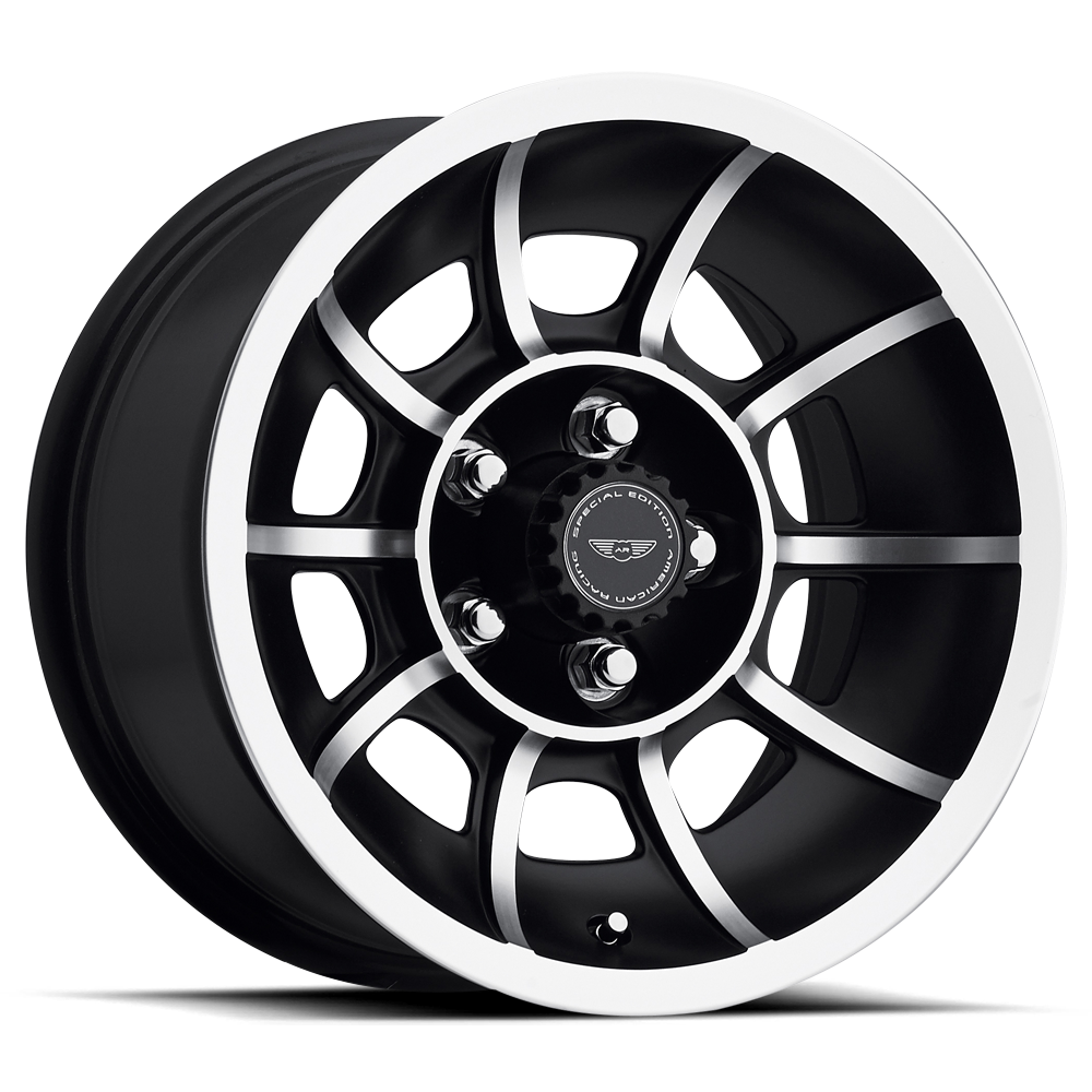 American Racing Vintage VN47 Vector Satin Black Machined 15x8.5 (+6) BLANK