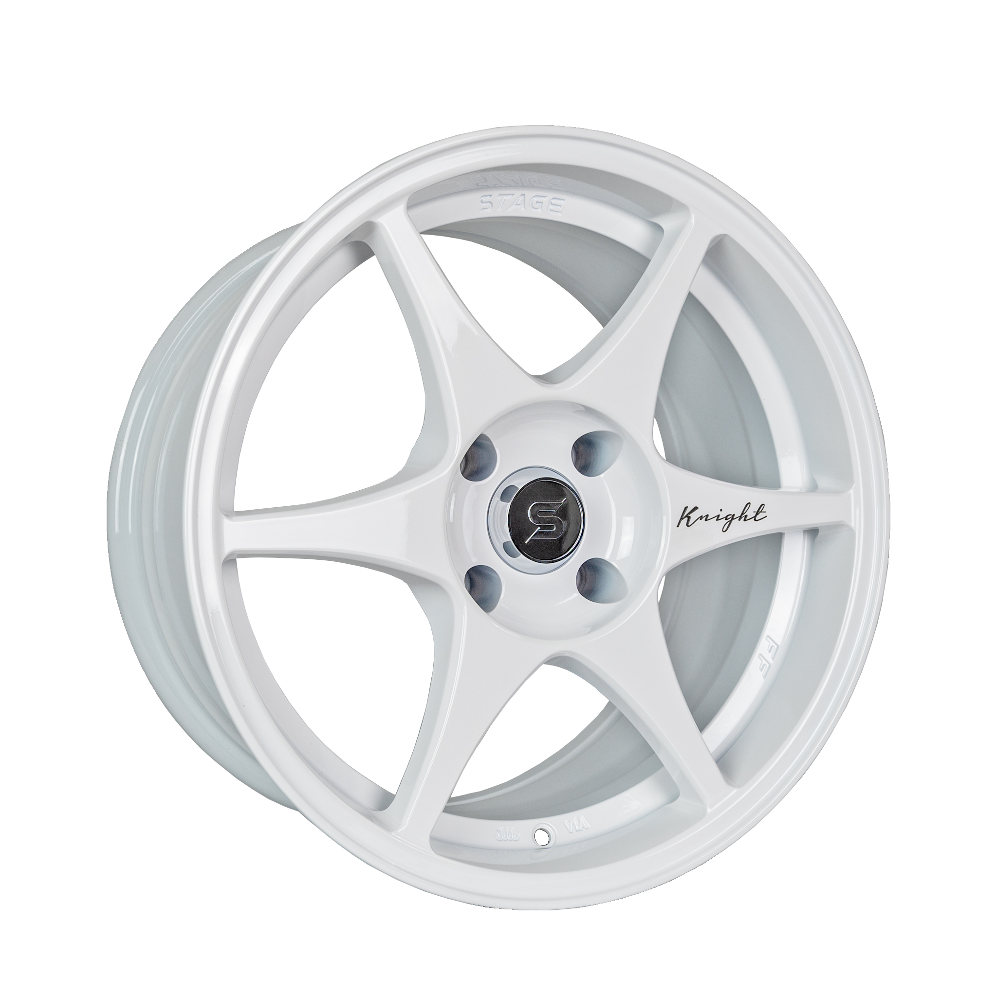 Stage Wheels Knight 17x8 +10mm 5x114.3 CB: 73.1 Color: White