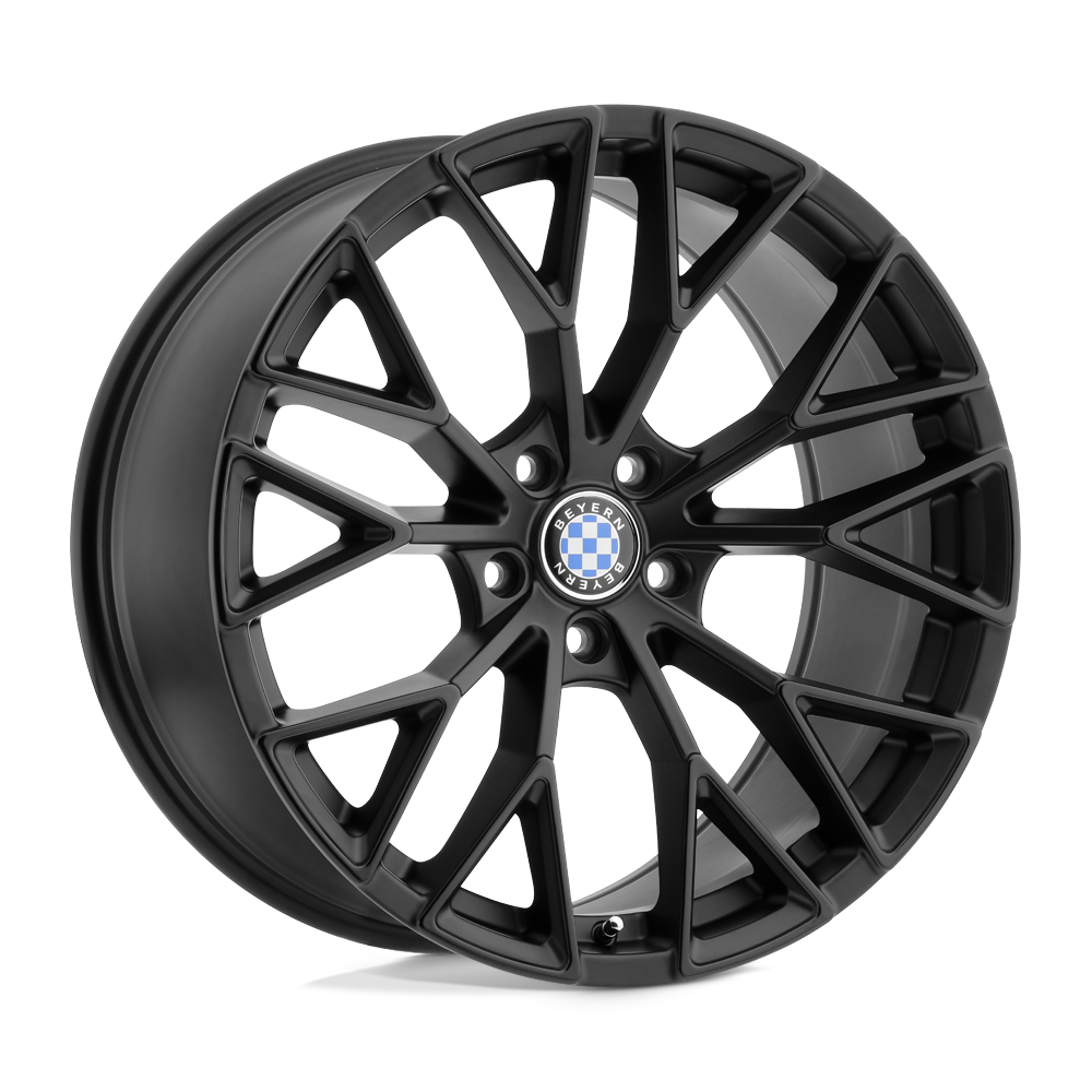Beyern  Antler  Double Black Matte Black With Gloss Black Face  19x9.5  (+25)  5x120