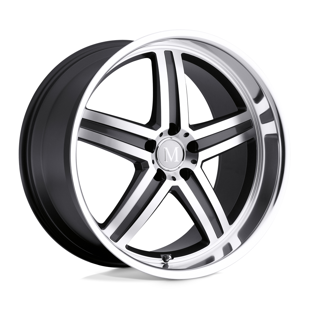 Mandrus  Mannheim  Gunmetal With Mirror Cut Face & Lip  19x9.5  (+53)  5x112
