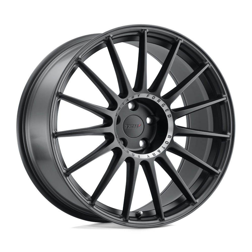 TSW  Paddock  Semi Gloss Black W/Machined Tinted Ring  17x8  (+40)  5x110