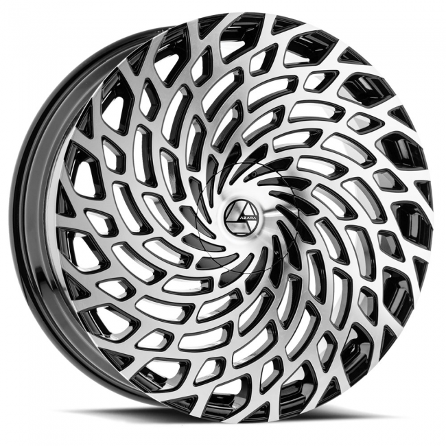 Azara Aza-523 22x8.5 5x110 5x114.3 +38 Cb 74.1 Black Machined