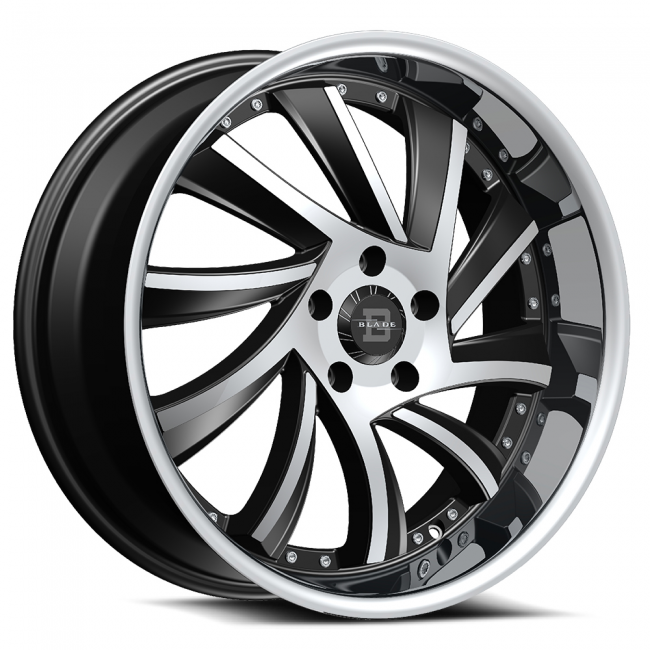 Blade Luxury Bsl-476 Sliced 20x8.5 5x120 +35 Cb 74.1 Gloss Black Machined