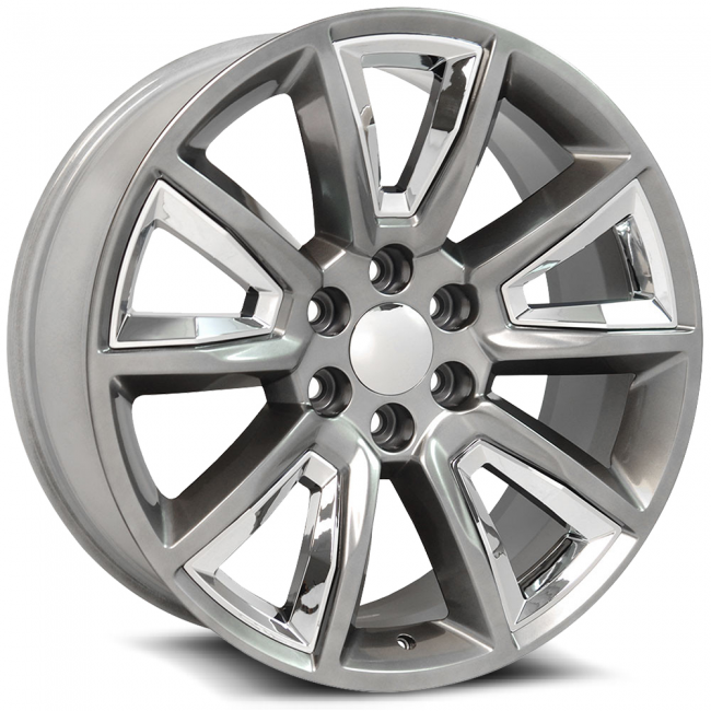 O.e. Revolution   C-08   24x10   6x139.7  +31 Cb 78.1  Silver With Chrome Inserts