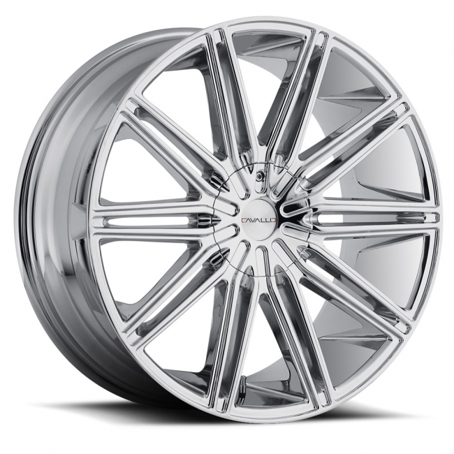 Cavallo Clv-10 22x9.5 Blank +15 Cb 78.1 Chrome- Dt 6x132