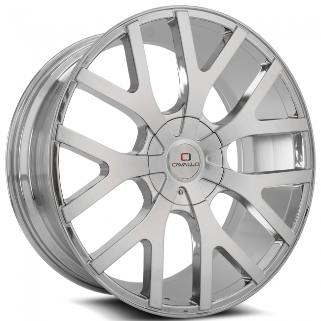 Cavallo Clv-15 20x8.5 Blank +15 Cb Dt6135 139.7 74.1 Chrome