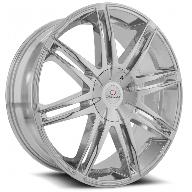 Cavallo Clv-18 22x9.5 6x135 6x139.7 +25 Cb 108 Chrome