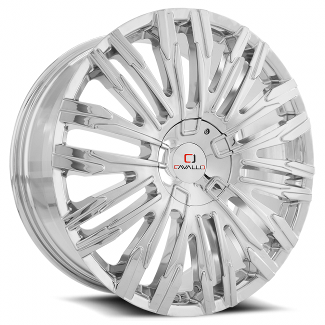 Cavallo Clv-28 22x8.5 5x114.3 5x120 +38 Cb 74.1 Chrome