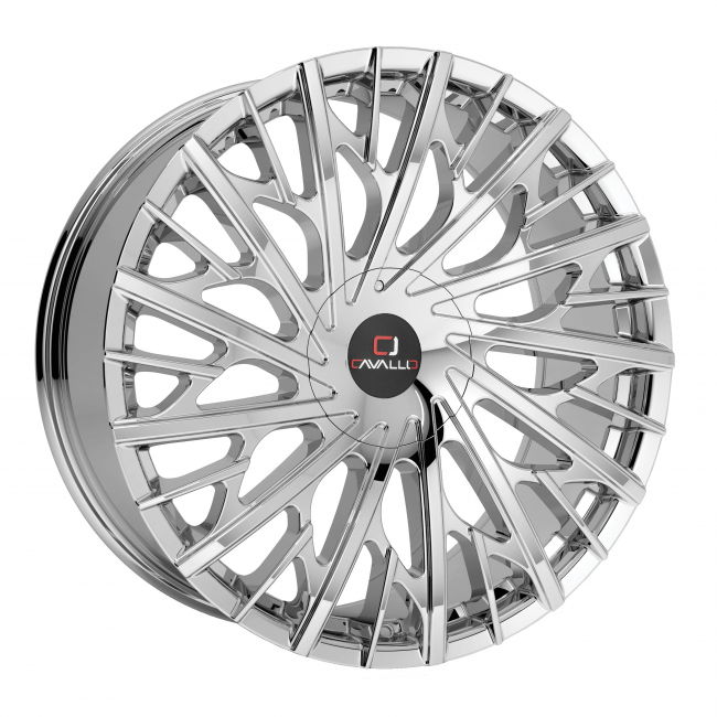 Cavallo Clv-30 22x8.5 5x110 5x114.3 +38 Cb 74.1 Chrome
