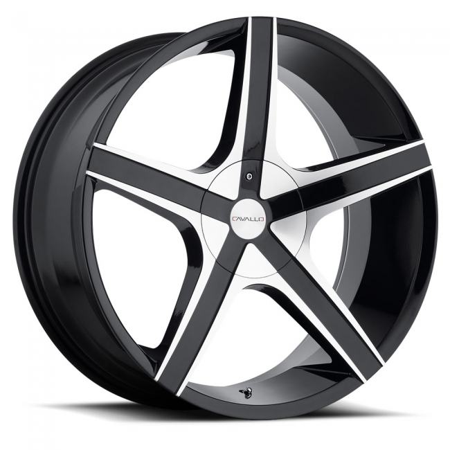 Cavallo Clv-3 20x8.5 5x108 5x114.3 +35 Cb 74.1 Black Machined