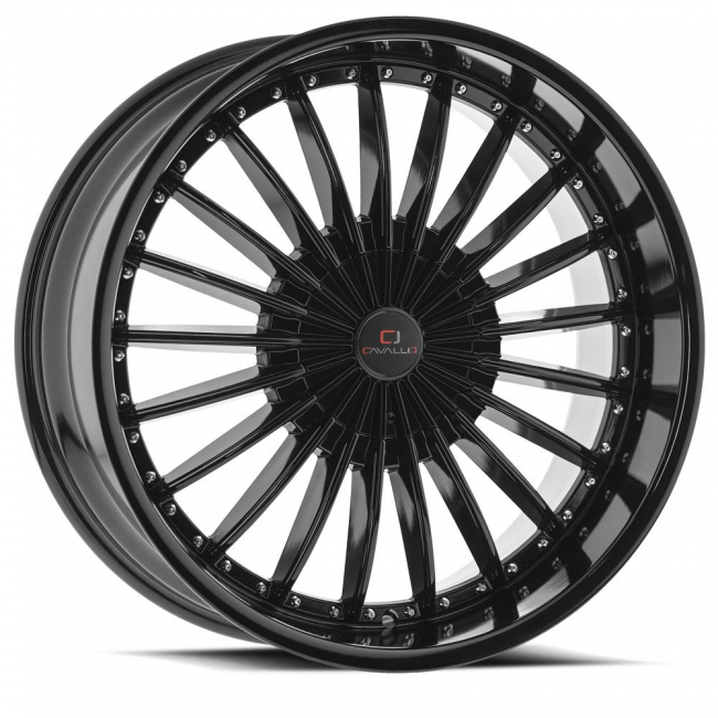 Cavallo Clv-3 22x8.5 5x110 5x114.3 +34 Cb 74.1 Black Machined