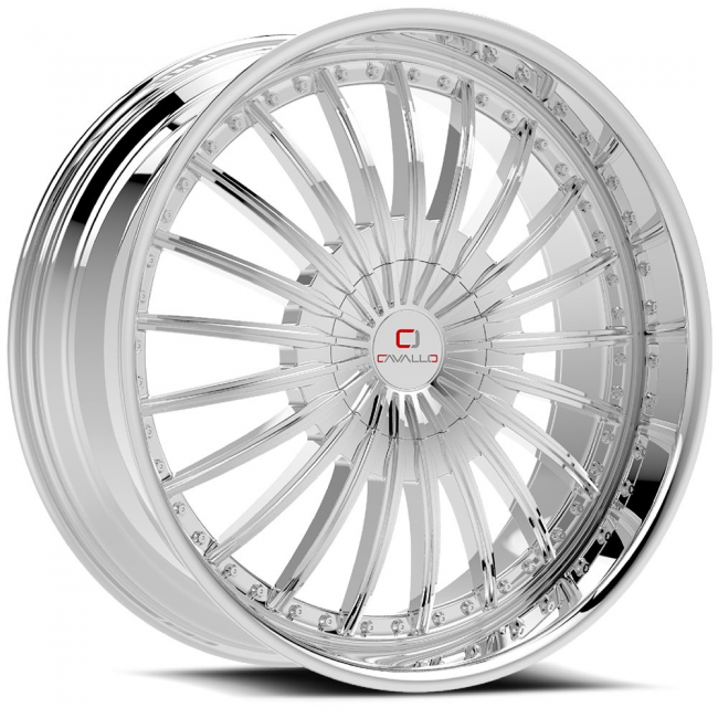 Cavallo Clv-3 22x9.5 5x115 5x127 +15 Cb 78.1 Chrome