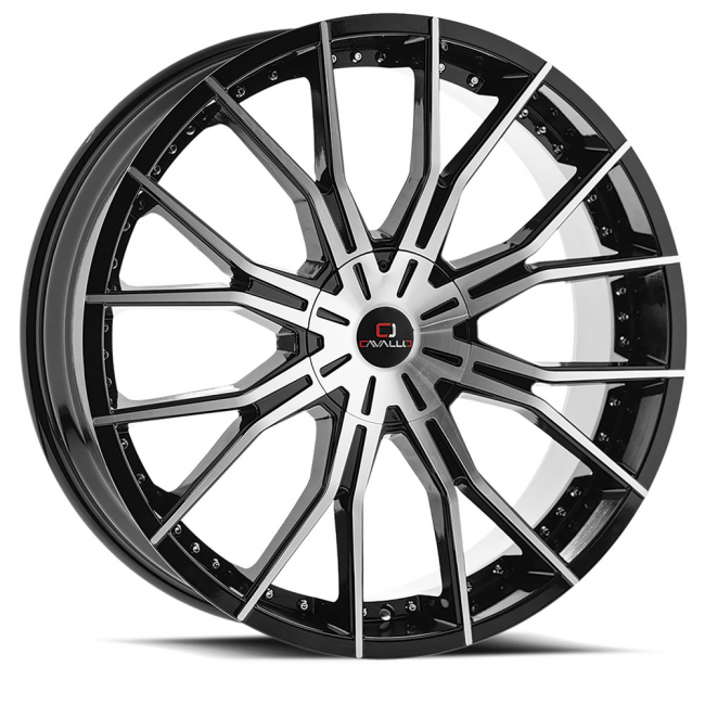 Cavallo Clv-36 Gloss Black 20x8.5 (+35) 5x112