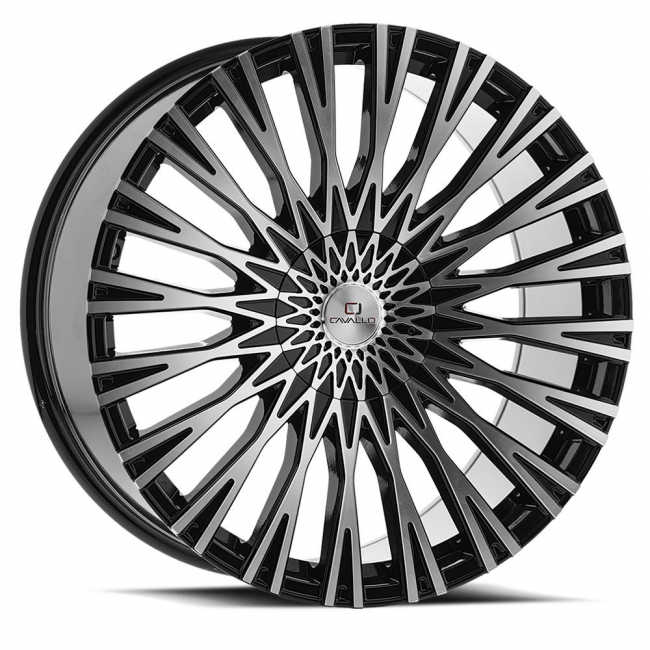 Cavallo Clv-40 22x9.5 6x135 6x139.7 +25 Cb 108 Chrome