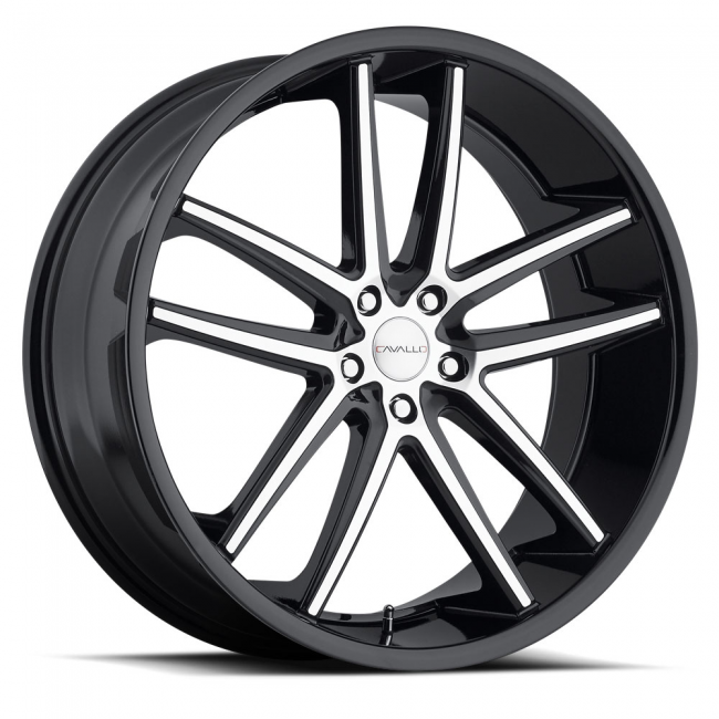 Cavallo Clv-4 20x8.5 5x114.3 +35 Cb 74.1 Black Machined