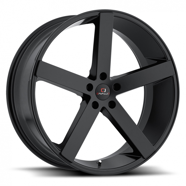 Cavallo Clv-5 22x9 5x114.3 +35 Cb 74.1 Gloss Black