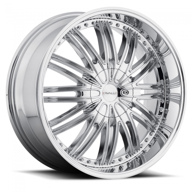 Cavallo Clv-7 24x9 5x115 5x139.7 +18 Cb 78.1 Chrome