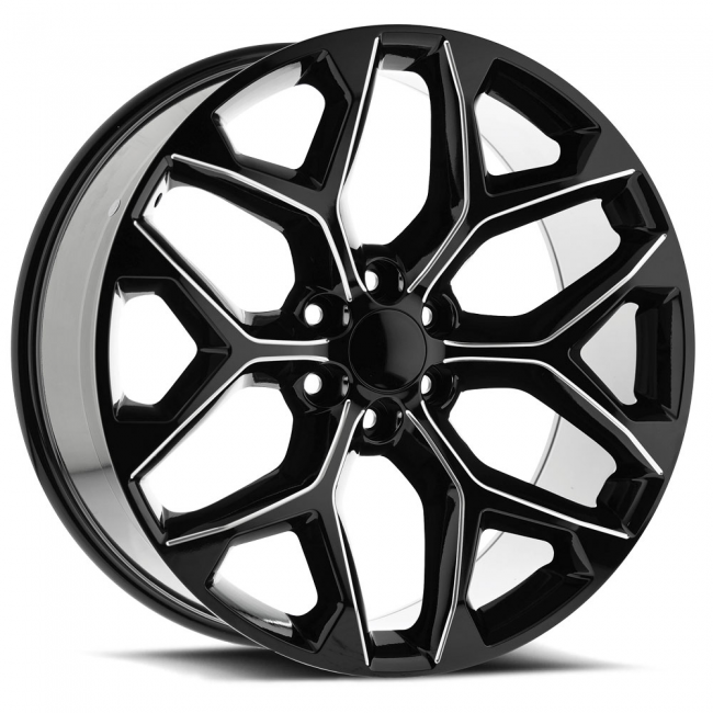 O.e. Revolution G-09 Gloss Black & Milled 20x9 (+24) 6x139.7