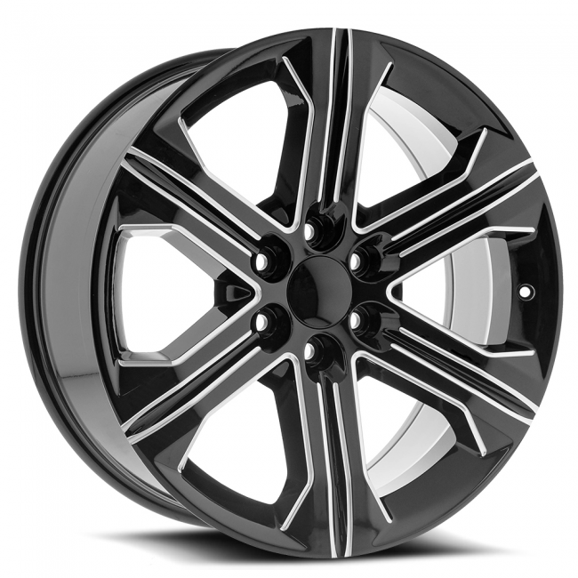 O.e. Revolution G-13 Gloss Black & Milled 24x10 (+31) 6x139.7