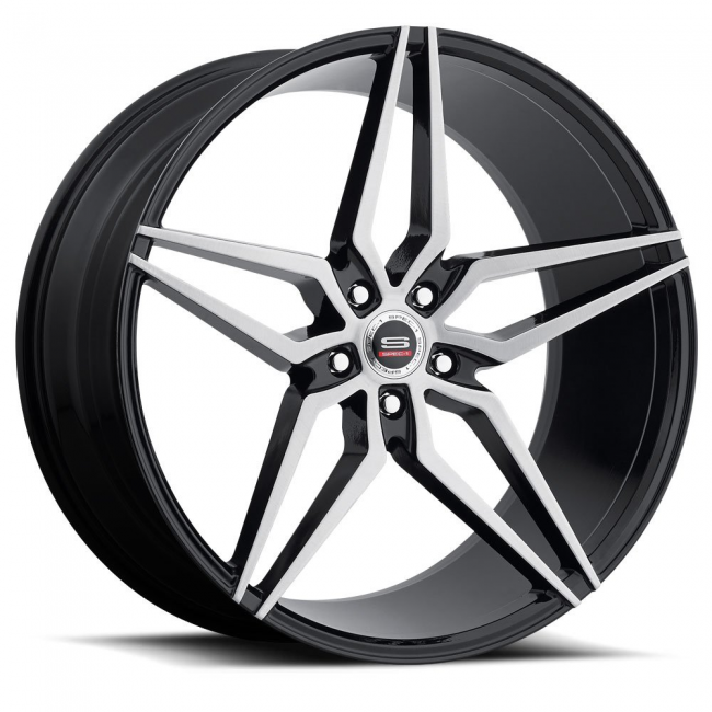 Spec-1 Monotec Spm-81 22x9 5x115 +15 Cb 73.1 Gloss Black Brushed