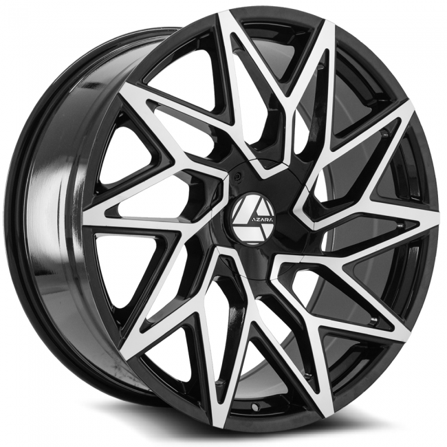 Azara Aza-511 22x9.5 Blank +15 Cb 78.1 Black Machined-dt6x120