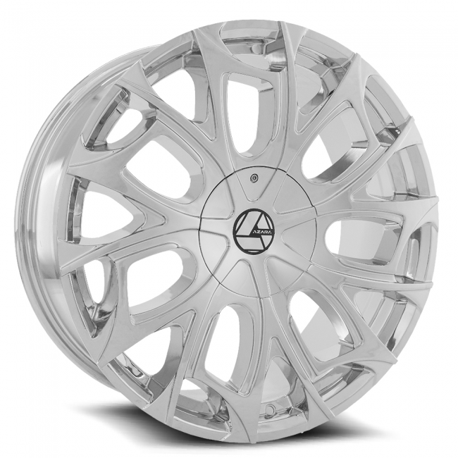 Azara Aza-512 24x9 6x135 6x139.7  +25 Cb 78.1 Nano Chrome