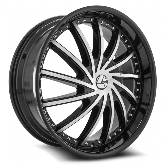 Azara Aza-517 22x9.5 5x115 5x139.7 +15 Cb 78.1 Black Machined