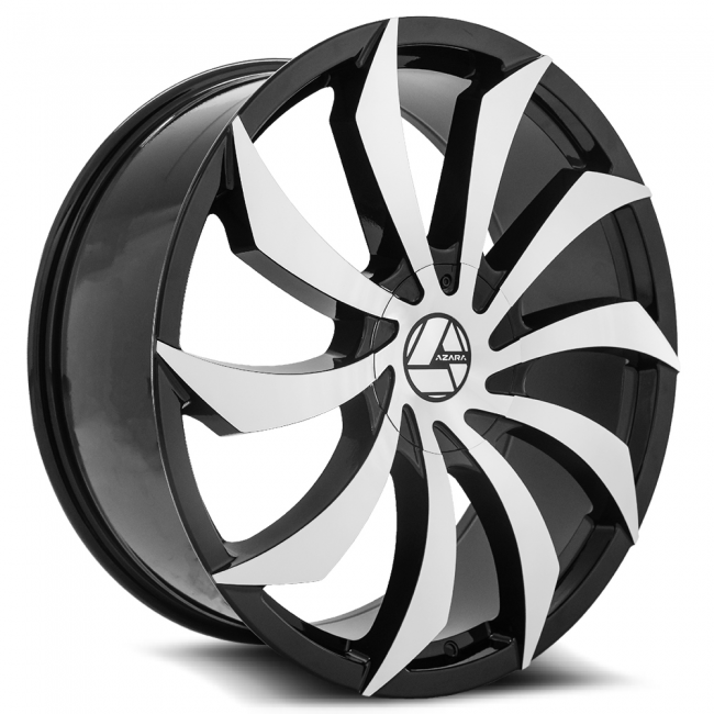 Azara Aza-507 20x8.5 5x110 5x114.3 +35 Cb 74.1 Black Machined