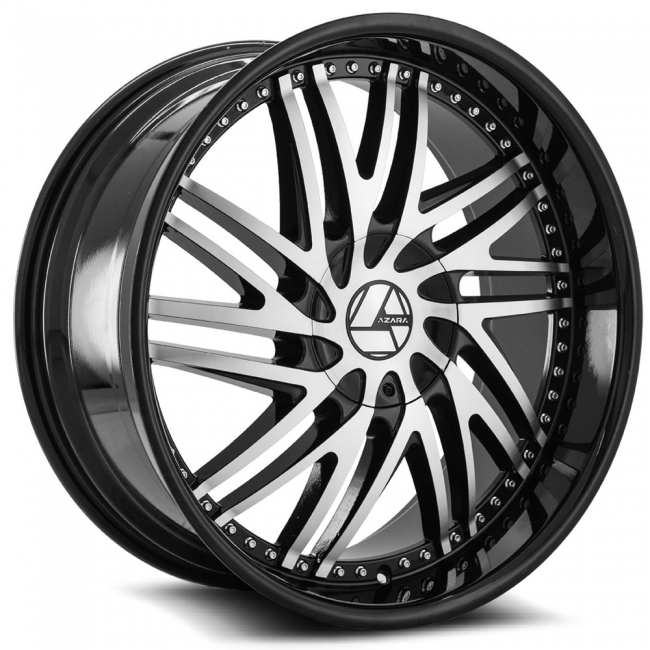 Azara Aza-509 20x8.5 5x112 5x114.3 +35 Cb 74.1 Black Machined