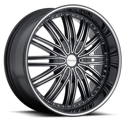Cavallo Clv-7 24x9 5x115 5x139.7 +18 Cb 78.1 Black Machined