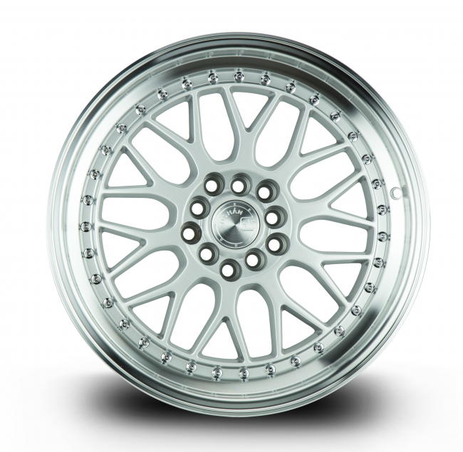 Aodhan AH02 Silver w/ Machined Lip 17x8 (+35) 5x100/5x114.3