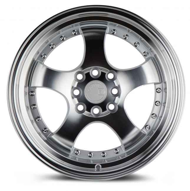 Aodhan AH03 Silver Machined Face And Lip 16x8 (+15) 4x100/4x114.3