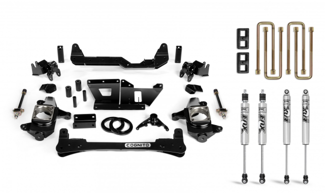 Cognito 4-Inch Standard Lift Kit With Fox PS 2.0 IFP Shocks for 01-10 Silverado/Sierra 2500/3500 2WD/4WD