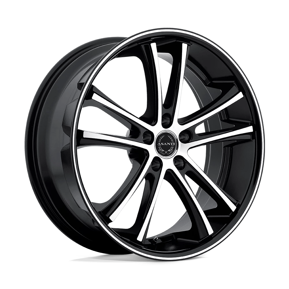 Asanti Black Abl-1 Pegasi Machined Face Black Lip 22x10 (+15) Blank