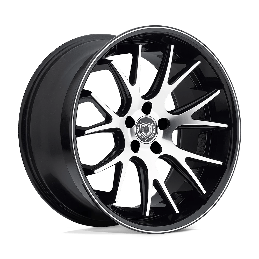 Asanti Black Abl-3 Castor Silver Machined With Ss Lip 20x10 (+40) 5x130