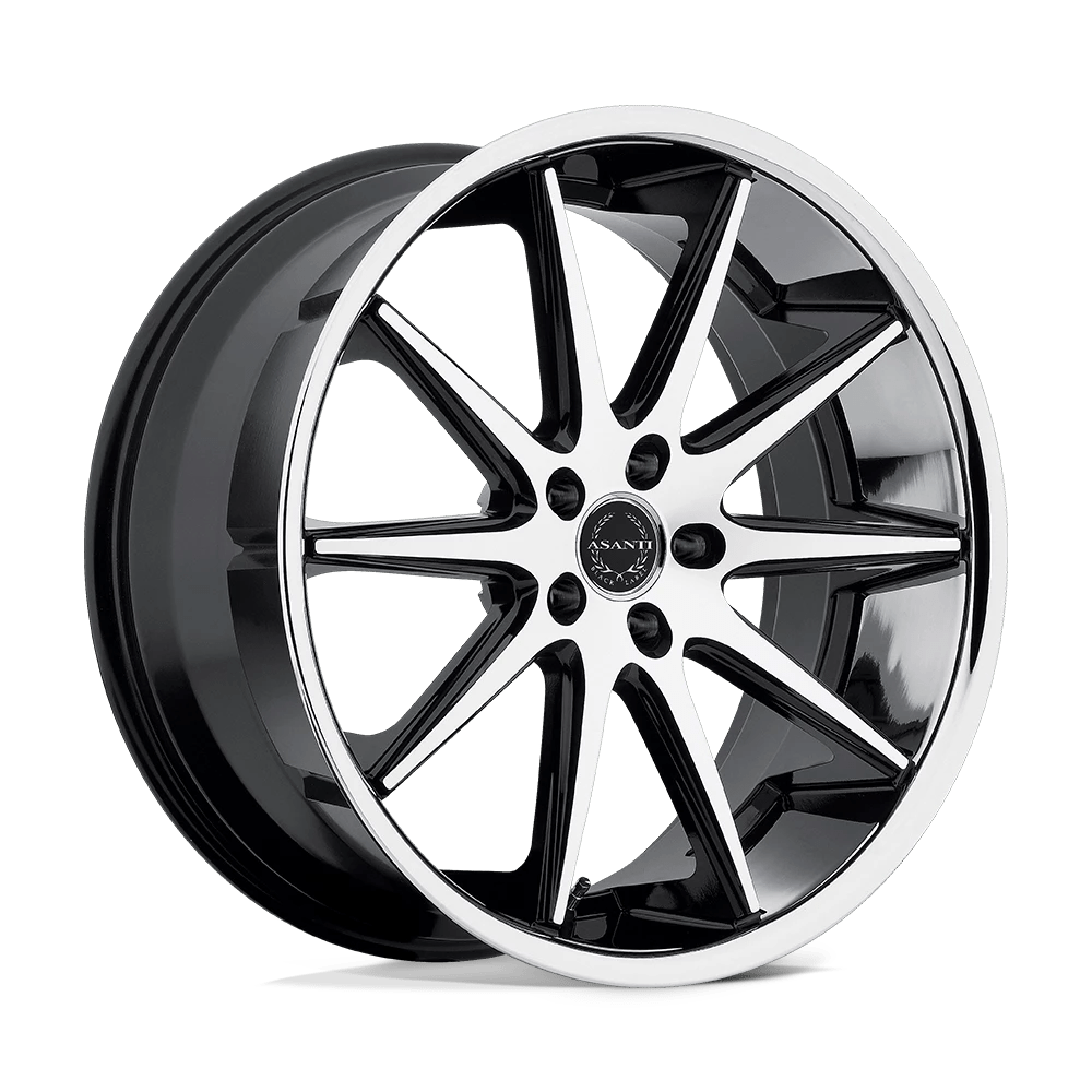 Asanti Black Abl-4 Capella Machined Face Ss Lip 20x10 (+45) 5x112