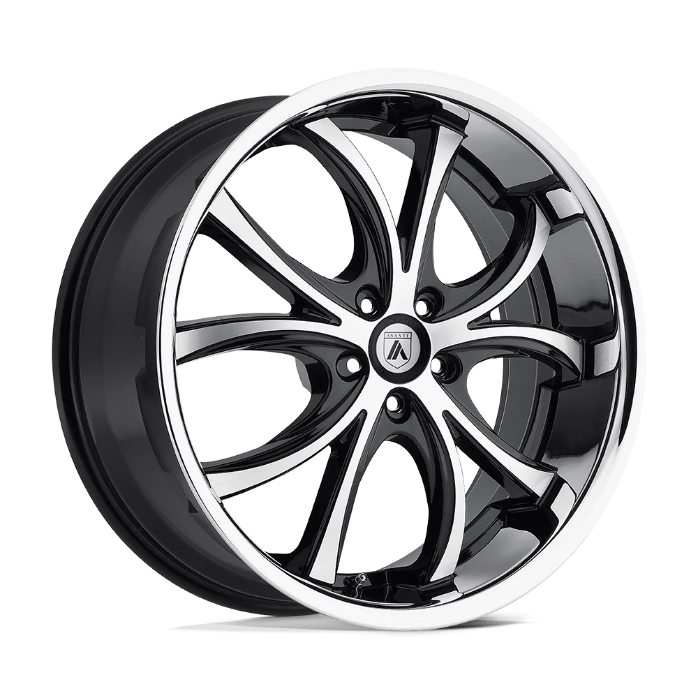 Asanti Black Abl-8 Elektra Machined Face Ss Lip 20x8.5 (+35) 5x120