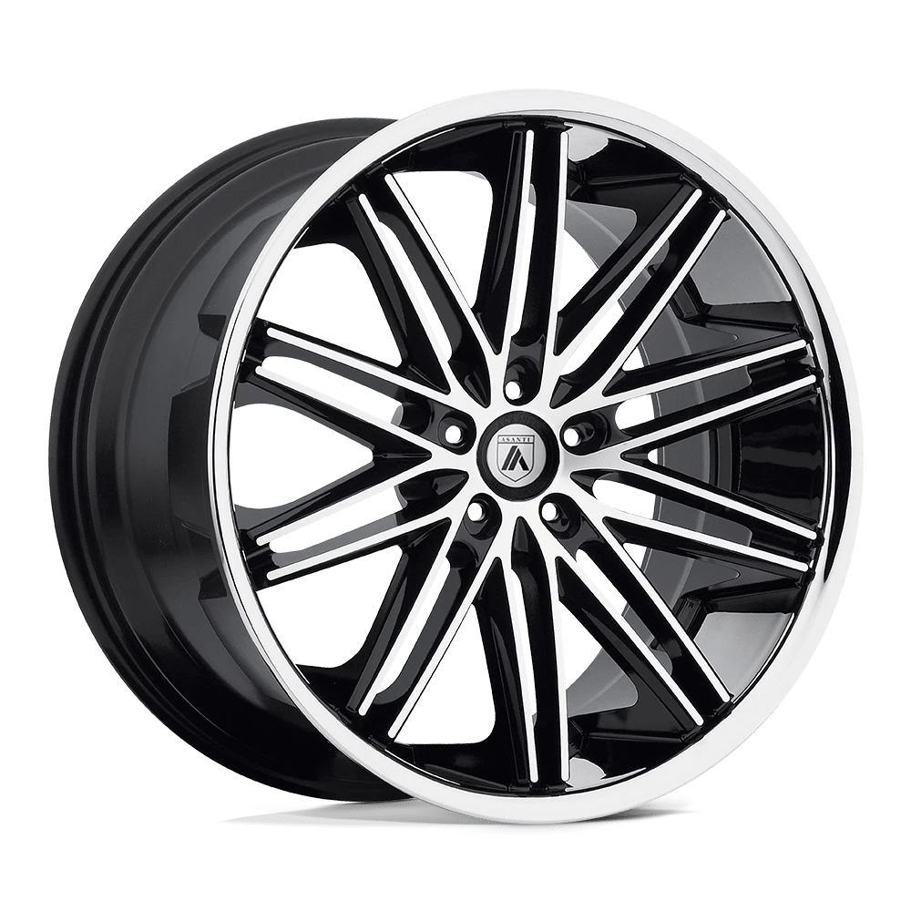 Asanti Black Abl-10 Pollux Machined Face Ss Lip 20x8.5 (+38) 5x112