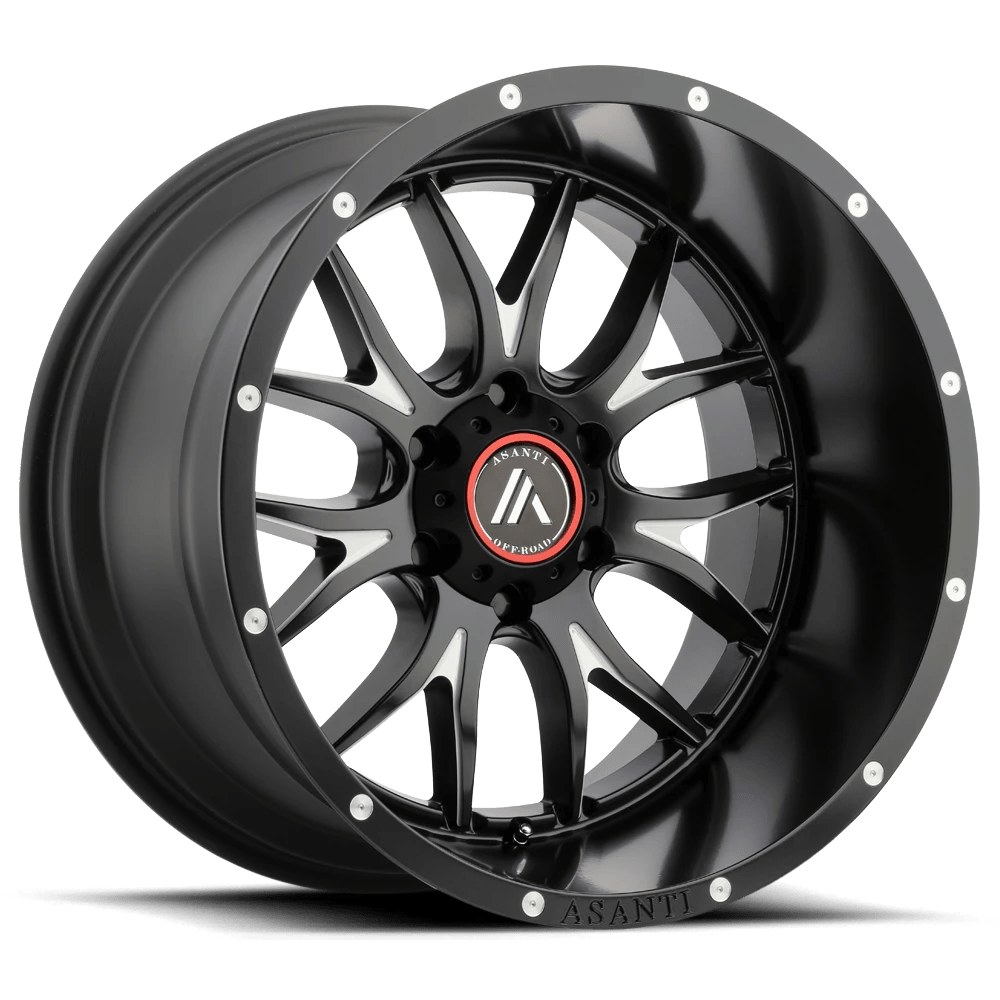 Asanti Off Road Ab807 Carbine Satin Black Milled 22x10 (-18) 8x165.1
